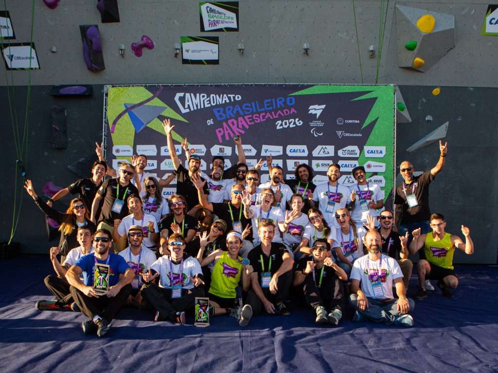 Recorde consecutivo de participantes no Campeonato Brasileiro de Paraescalada 2025. | Foto: Aline Machado/CBEscalada
